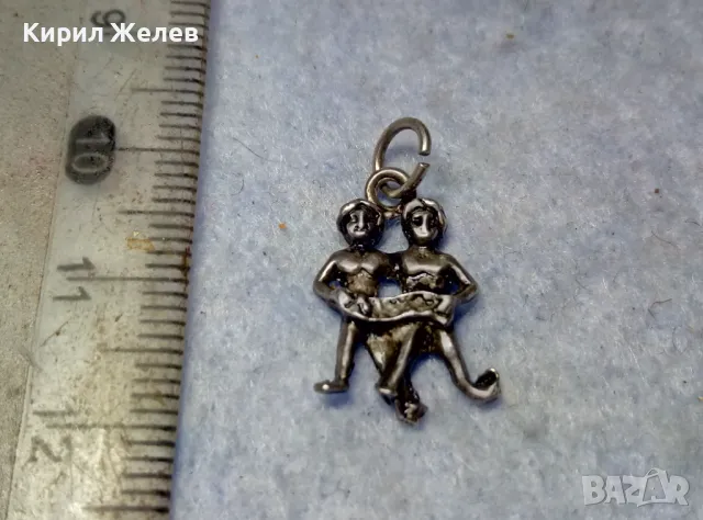 ЗОДИЯ БЛИЗНАЦИ АСТРОЛОГИЧЕН СРЕБЪРЕН МЕДАЛЬОН ЛАКИРАНО СРЕБРО ВИСОКА ПРОБА ХУДОЖЕСТВЕНА РАБОТА 31473, снимка 6 - Колиета, медальони, синджири - 49704769