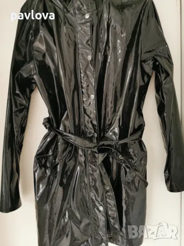 Яке  дъждобран Тренч лак и полиетилен, снимка 8 - Якета - 47939070