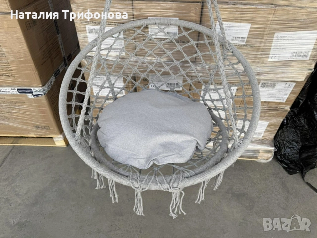 Висяща градинска люлка с възглавница - пълен релакс във вашият дом и градина, снимка 5 - Градински мебели, декорация  - 54317765