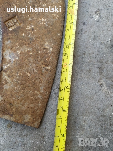 Стара брадва с печат, снимка 3 - Антикварни и старинни предмети - 53986453