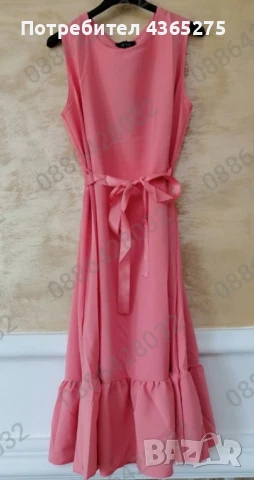 Нов модел летни рокли с коланче 💕S M L XL ☺️Най-ниска цена 🍀дължина до коляното-100см.✅26лв, снимка 6 - Рокли - 50454688