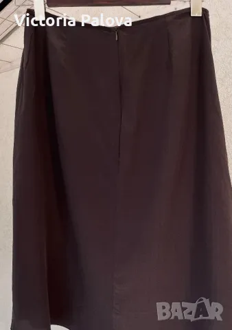 Супер красива модерна пола LAURA DONINI шоколадов цвят, снимка 4 - Поли - 48772895