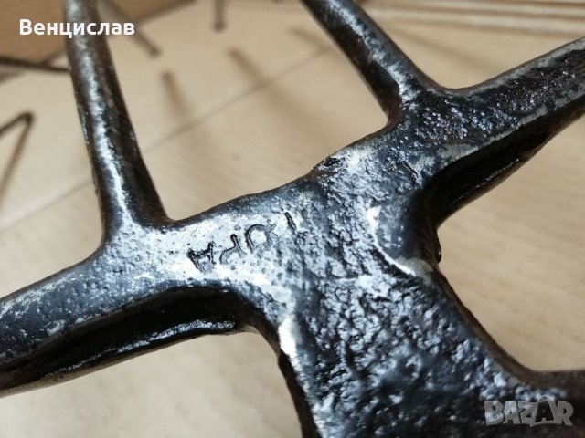 Стара Кована Вила За Въглища. , снимка 4 - Антикварни и старинни предмети - 35516463