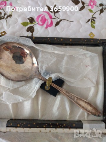 Комплект прибори за сервиране на десерт,много стар, английски , снимка 2 - Антикварни и старинни предмети - 40252109