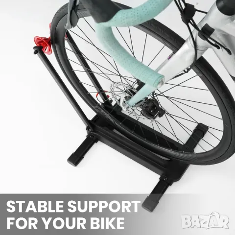 Сгъваема стойка за велосипеди Favoto – подходяща за 20-29 инчови шосейни и планински велосипеди, снимка 2 - Аксесоари за велосипеди - 49325599