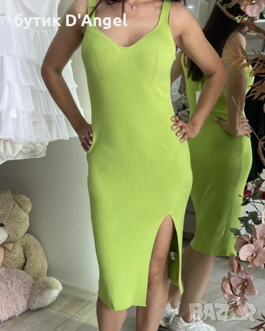 Рокля от стегнат рипс 5 цвята , снимка 4 - Рокли - 50537948