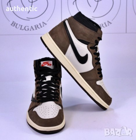 Nike Air Jordan 1 x Travis Scott, Travis Scott Fragment Мъжки Дамски Маратонки, снимка 4 - Ежедневни обувки - 34310745