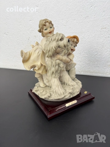 Италианска фигура Capodimonte скулптор Bruno Merli №8032, снимка 7 - Антикварни и старинни предмети - 53996627