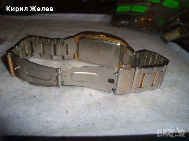 CASIO - МАРКОВ КВАРЦОВ ЯПОНСКИ ПОЗЛАТЕН ЧАСОВНИК с ОРИГИНАЛНА СТОМАНЕНА НЕРЪЖДАЕМА ВЕРИЖКА 27359, снимка 15 - Мъжки - 36694770