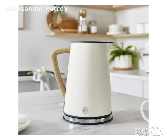 електрическа кана Swan SK14610GREN Nordic. , снимка 3 - Кани - 50828546