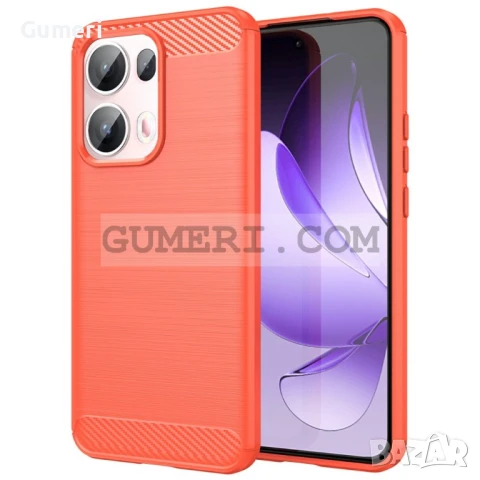  Oppo Reno13 Pro 5G  Противоударен Силиконов Гръб - Карбон, снимка 2 - Калъфи, кейсове - 50504427