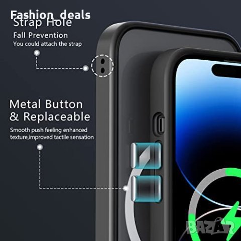 Нов Калъф Кейс Гръб за защита телефон iPhone 14 Pro Айфон Magnetic MagSafe, съвместим, снимка 3 - Калъфи, кейсове - 40364111