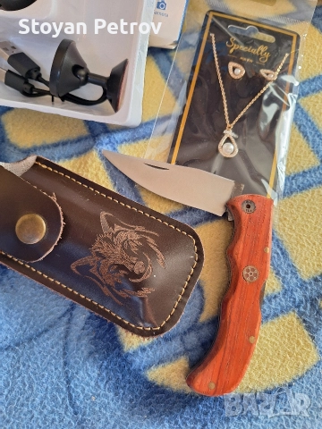 Сгъваем нож със калъфче, снимка 2 - Ножове - 52972003