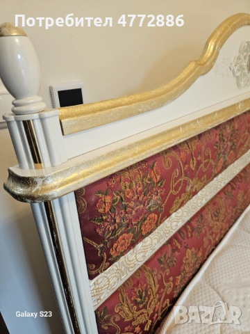 Луксозно детско легло в бароков стил 120x200, снимка 4 - Спални и легла - 53925603