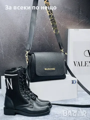 Дамска черна чанта Valentino🔝Prada - Налични различни модели Код D1459, снимка 5 - Чанти - 48244371