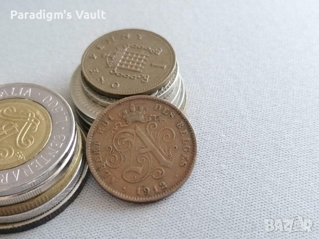 Монета - Белгия - 2 цента | 1912г., снимка 2 - Нумизматика и бонистика - 42138140