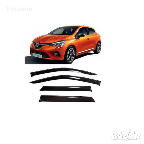 Ветробрани Външни за Рено Клио Renault Clio 4 2012 - 2019 Предни и Задни Комплект 4 броя, снимка 1 - Аксесоари и консумативи - 40710749