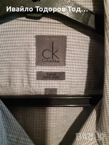 Мъжка бутикова риза CK by Calvin Klein , снимка 3 - Ризи - 51553886