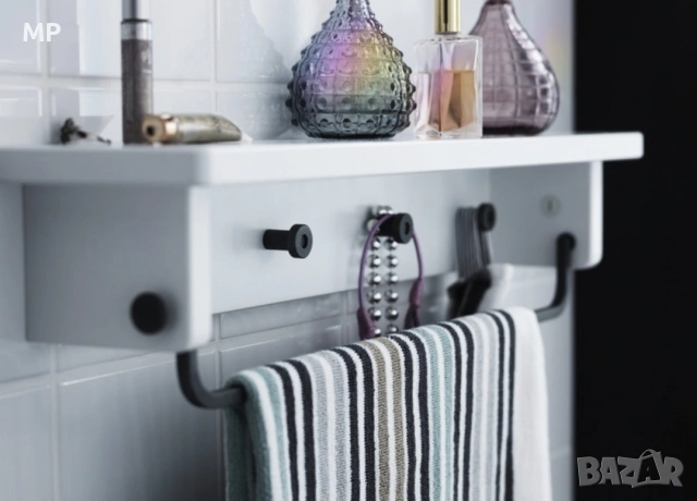 Стенен рафт/закачалка IKEA HJÄLMAREN, снимка 7 - Други стоки за дома - 53980791