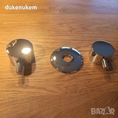 Стенен смесител, 3 изхода, месинг, хром, керамичен механизъм, снимка 6 - Смесители - 52711280