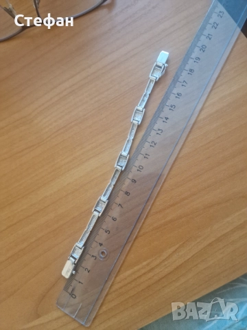 Сребърна гривна, снимка 3 - Гривни - 52154796