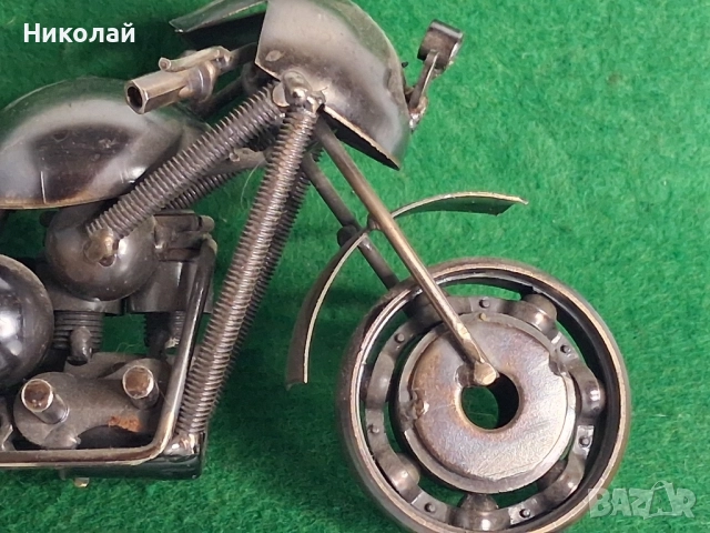 Метална Фигура Мотоциклет , снимка 4 - Антикварни и старинни предмети - 52417804
