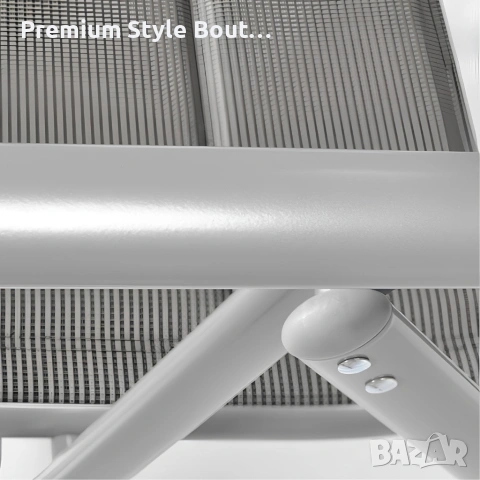 Луксозен регулируем стол за тераса и градина – Устойчив на атмосферни условия, снимка 4 - Други стоки за дома - 54158777