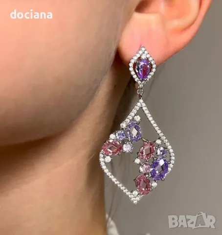 сребро-обици, снимка 2 - Обеци - 49193663