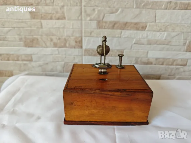 Стара дървена кутия за цигари - Karakuri - Япония - 1900"г., снимка 3 - Антикварни и старинни предмети - 55901025