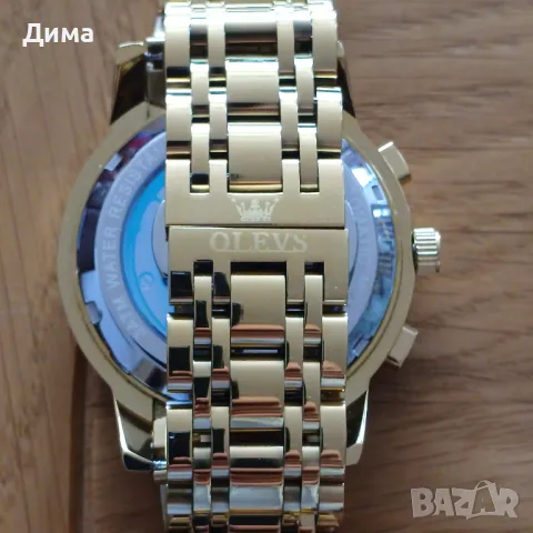 Olevs Автоматик, Дисплей Скелетон, HD Светещ, 3 АТМ, Прозрачен гръб, Мултифункционален, Календар, снимка 10 - Мъжки - 47817448