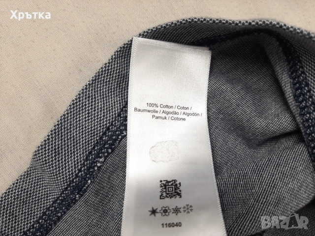 Fred Perry Color Block - Оригинална мъжка тениска с яка размер L, снимка 10 - Тениски - 54066275