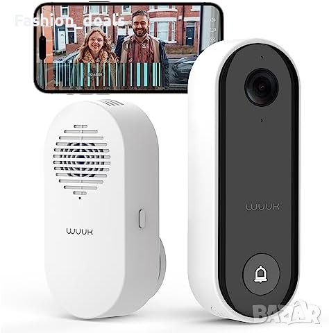 Нова 2K HD Умна Камера за врата с АИ Разпознаване на Лица Видео звънец дом