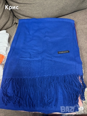 Кашмирени шалове различни цветове, снимка 3 - Други - 52556558