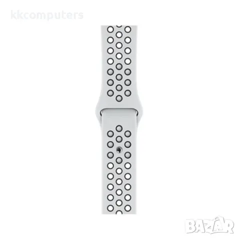 Силиконова каишка с дупки bSmart универсална за часовник Samsung, Huawei и др., 20mm, Бяла/Черна