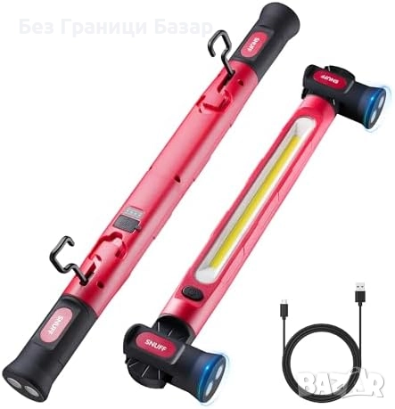 Нова Магнитна LED лампа за ремонт гараж кола къмпинг аварии 4400mAh 3 режима