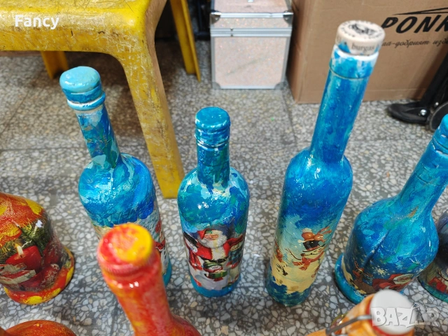 Бутилки 24 бр. декупаж , снимка 10 - Други - 53119627
