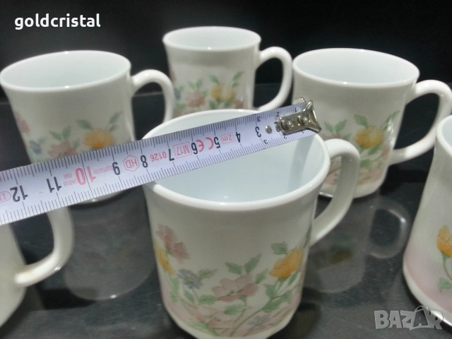 френски аркопал чаени чаши , снимка 4 - Антикварни и старинни предмети - 54347776