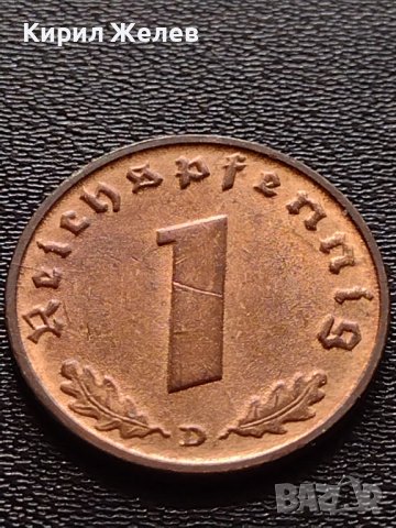 Две монети 1 райхспфенинг 1939г. / 1 райхспфенинг 1941г. Трети райх с СХВАСТИКА редки 28115, снимка 4 - Нумизматика и бонистика - 40650324