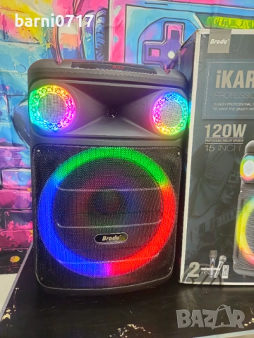 Караоке блутут Тонколона Brodu BTS-1785, снимка 3 - Караоке - 52541229