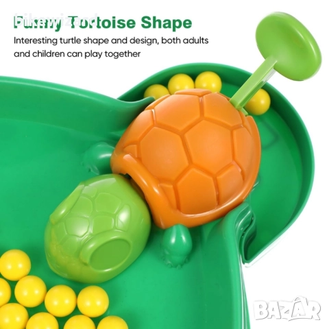 Amosfun Hungry Turtle Играта „Поглъщай перлите“ за 4-ри човека НОВА, снимка 2 - Образователни игри - 52152122