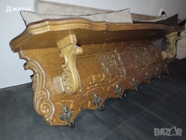 масивна дъбова закачалка, снимка 6 - Антикварни и старинни предмети - 48618935