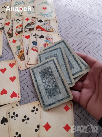 Стари карти за игра Coeur, снимка 6 - Карти за игра - 52978643