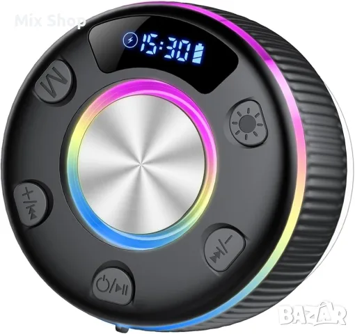Нова Bluetooth тонколона за баня, преносим водоустойчив (IPX7) Bluetooth 5.3 високоговорител