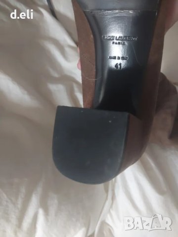 Ives Saint Laurent. Original. Size 41 Дълги ластични ботуши. Велур, снимка 10 - Дамски ботуши - 42437252