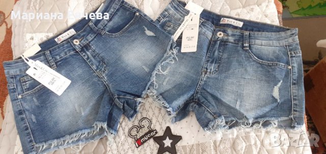 Дамски къси дънкови панталонки, снимка 2 - Дънки - 33966158