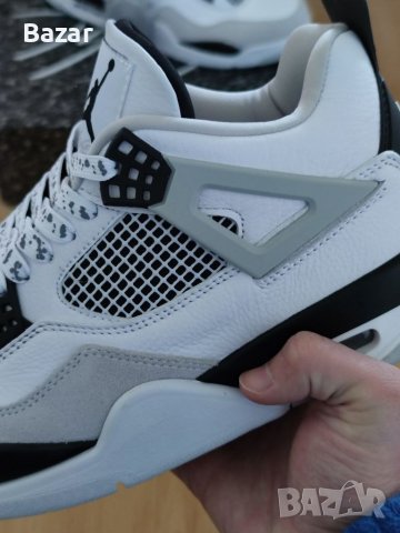 Nike Air Jordan Retro 4 Military Black White Размер 44 Номер 28см Мъжки Обувки Кецове Маратонки, снимка 7 - Маратонки - 39424027