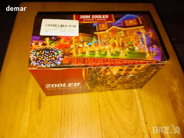 Коледни лампички за елха, 20+5M 200 LED, коледна музика, сензор за движение, бели, снимка 8 - Декорация за дома - 52455208