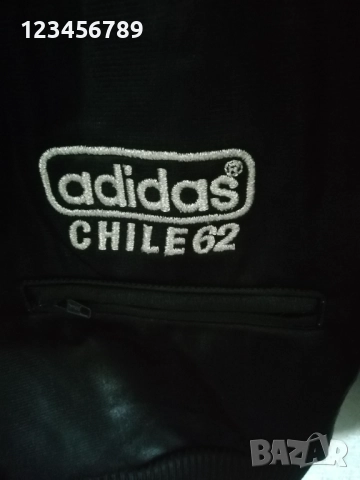 Adidas Chile 62 Originals оригинално черно мъжко горнище ретро М vintage , снимка 6 - Спортни дрехи, екипи - 52708225