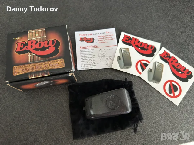 EBow Plus (Electronic Bow for Guitar) – Чисто нов, неизползван (Пълен комплект)