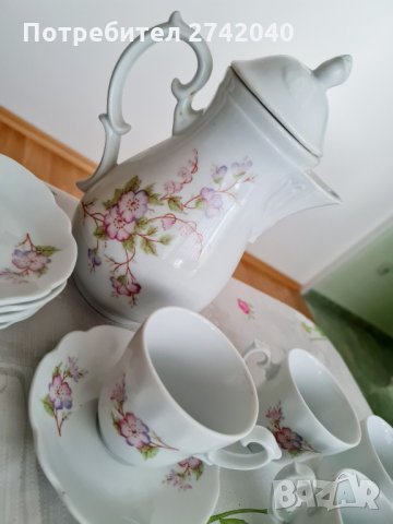 Ретро, порцеланов сервиз за кафе, снимка 1